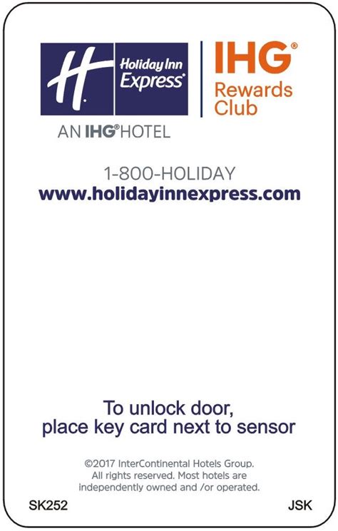 Holiday Inn Express Hotel RFID Keys SK252 – JSKcards.com